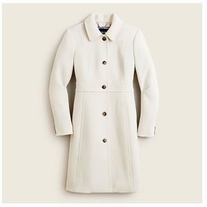 J. Crew Classic Lady Day Coat in Italian Double-Cloth Wool with Thinsulate